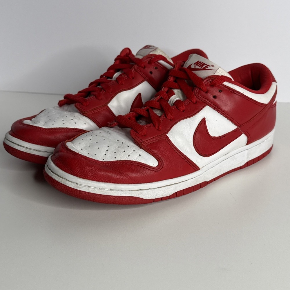 Nike Dunk Retro Low St. John's Men's Size 10.5 Red White Swoosh
